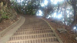 石段から山道へ
