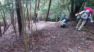 急坂の登り