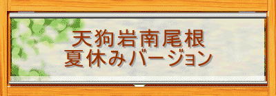 天狗岩南尾根
夏休みバージョン