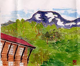 ロッジから見る風景